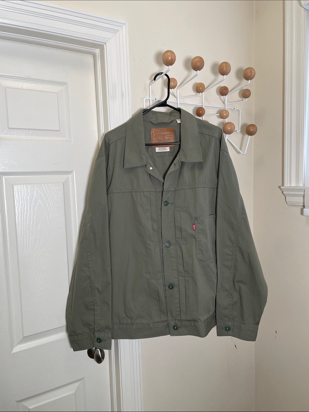 Levi's Trucker Lightweight Shirt Jacket Olive Green XXL